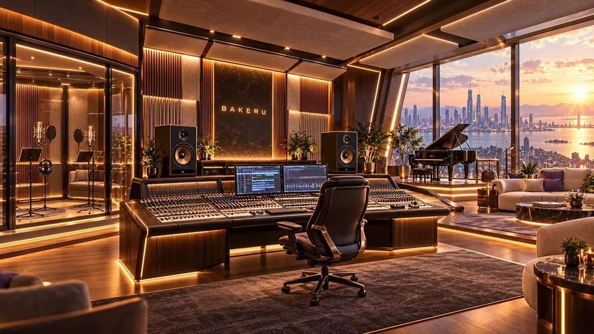 The private studio where the songs begin